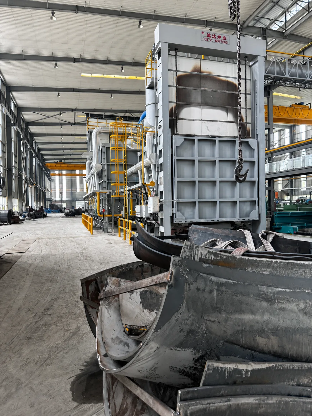 Heat treatment furnace at a NOKX manufacturing site