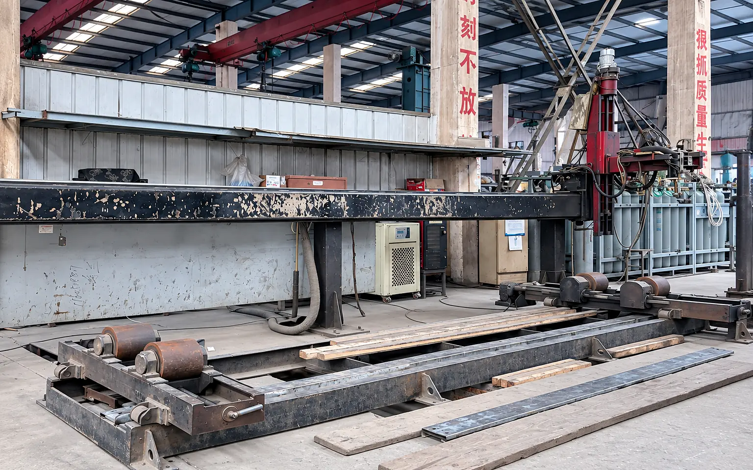 NOKX plasma welding workshop and longitudinal seam equipment